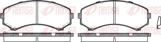 Remsa 0396.00 - Тормозные колодки, дисковые, комплект autosila-amz.com