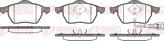 Remsa 0390.41 - Тормозные колодки, дисковые, комплект autosila-amz.com