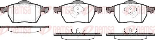 Remsa 0390.20 - Тормозные колодки, дисковые, комплект autosila-amz.com