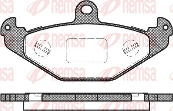 Remsa 0345.20 - Тормозные колодки, дисковые, комплект autosila-amz.com