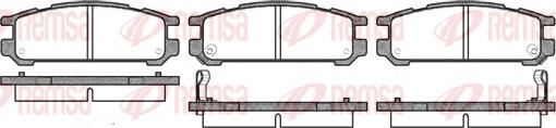 Remsa 0342.02 - Тормозные колодки, дисковые, комплект autosila-amz.com