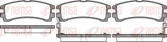 Remsa 0347.02 - Тормозные колодки, дисковые, комплект autosila-amz.com