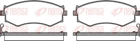 Remsa 0350.04 - Тормозные колодки, дисковые, комплект autosila-amz.com