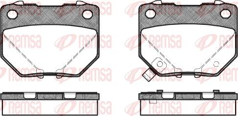 Remsa 0365.21 - Тормозные колодки, дисковые, комплект autosila-amz.com