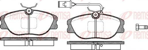 Remsa 0305.02 - Тормозные колодки, дисковые, комплект autosila-amz.com