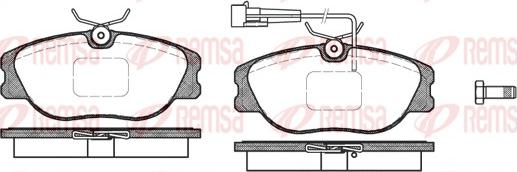 Remsa 0305.31 - Тормозные колодки, дисковые, комплект autosila-amz.com