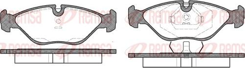 Remsa 0319.00 - Тормозные колодки, дисковые, комплект autosila-amz.com