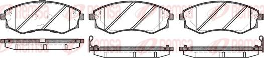 Remsa 0318.42 - Тормозные колодки, дисковые, комплект autosila-amz.com