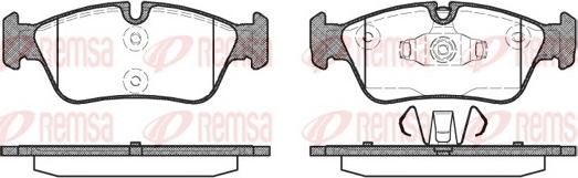 Remsa 0384.60 - Тормозные колодки, дисковые, комплект autosila-amz.com