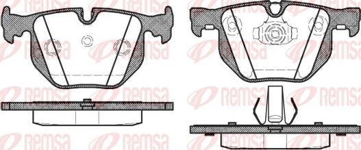 Remsa 0381.40 - Тормозные колодки, дисковые, комплект autosila-amz.com