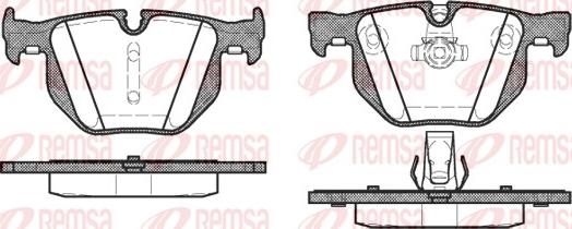 Remsa 0381.60 - Колодки тормозные дисковые/ к-кт 4 шт/ BMW E60 2.0I-4.5I/3.0D 03 autosila-amz.com