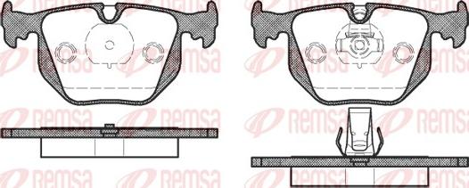 Remsa 0381.20 - Тормозные колодки, дисковые, комплект autosila-amz.com