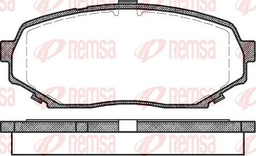 Remsa 0339.00 - Тормозные колодки, дисковые, комплект autosila-amz.com