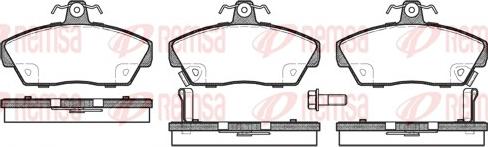 Remsa 0330.02 - Тормозные колодки, дисковые, комплект autosila-amz.com