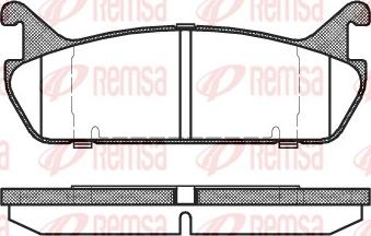 Remsa 0329.00 - Тормозные колодки, дисковые, комплект autosila-amz.com