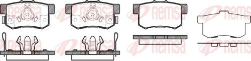 Remsa 0325.04 - Тормозные колодки, дисковые, комплект autosila-amz.com