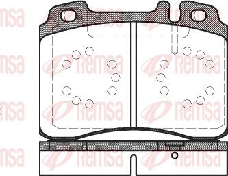 Remsa 0379.20 - Тормозные колодки, дисковые, комплект autosila-amz.com