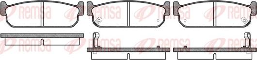 Remsa 0373.02 - Тормозные колодки, дисковые, комплект autosila-amz.com