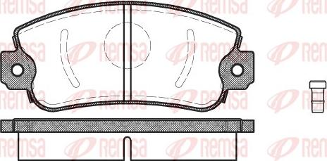 Remsa 0372.02 - Тормозные колодки, дисковые, комплект autosila-amz.com