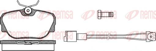 Remsa 0296.02 - Тормозные колодки, дисковые, комплект autosila-amz.com