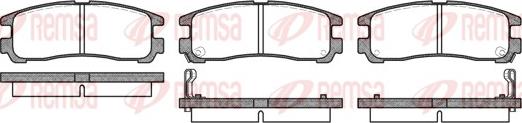 Remsa 0291.02 - 291 02 FDB803=572186B !колодки дисковые з.\ Mitsubishi Galant 1.8-2.5/2.0TD/GDi 92-00/Eclipse 95> autosila-amz.com