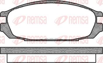 Remsa 0292.00 - Тормозные колодки, дисковые, комплект autosila-amz.com