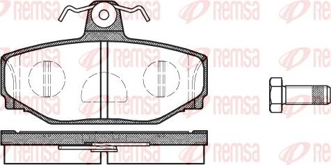 Remsa 0297.10 - Тормозные колодки, дисковые, комплект autosila-amz.com