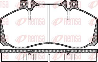 Remsa 0245.00 - Тормозные колодки, дисковые, комплект autosila-amz.com