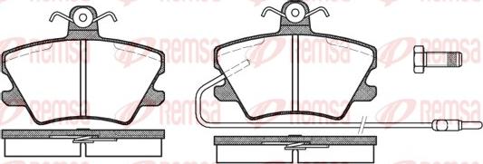 Remsa 0241.02 - Тормозные колодки, дисковые, комплект autosila-amz.com