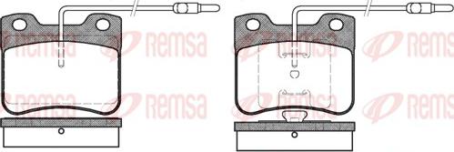 Remsa 0247.04 - Тормозные колодки, дисковые, комплект autosila-amz.com
