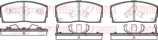 Remsa 0254.02 - Тормозные колодки, дисковые, комплект autosila-amz.com