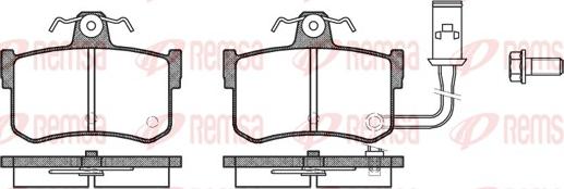 Remsa 0251.01 - Тормозные колодки, дисковые, комплект autosila-amz.com