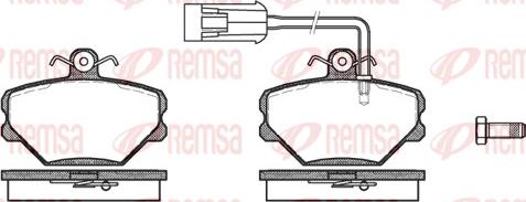 Remsa 0264.42 - Тормозные колодки, дисковые, комплект autosila-amz.com