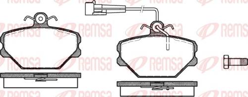 Remsa 0264.02 - Тормозные колодки, дисковые, комплект autosila-amz.com