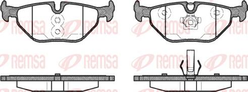 Remsa 0265.40 - Тормозные колодки, дисковые, комплект autosila-amz.com