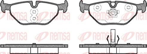 Remsa 0265.41 - Тормозные колодки, дисковые, комплект autosila-amz.com