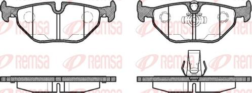 Remsa 0265.15 - Тормозные колодки, дисковые, комплект autosila-amz.com