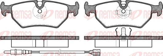 Remsa 0265.32 - Тормозные колодки, дисковые, комплект autosila-amz.com