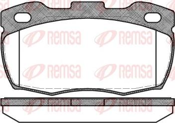 Remsa 0266.10 - Тормозные колодки, дисковые, комплект autosila-amz.com