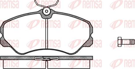 Remsa 0261.00 - Тормозные колодки, дисковые, комплект autosila-amz.com