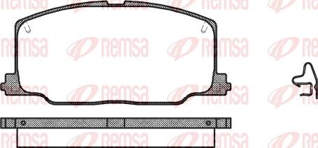 Remsa 0268.04 - Тормозные колодки, дисковые, комплект autosila-amz.com