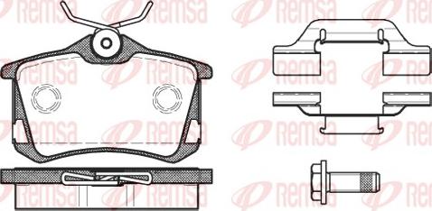 Remsa 0263.50 - Тормозные колодки, дисковые, комплект autosila-amz.com