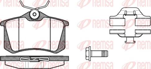 Remsa 0263.03 - Тормозные колодки, дисковые, комплект autosila-amz.com