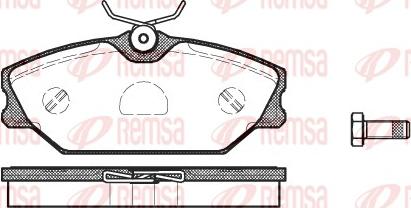 Remsa 0208.00 - 208 00 219 000B-SX=FDB1420 !колодки дисковые п.\Renault Laguna 1.9DCi/Megane 1.8i/1.9DCi 99-02 autosila-amz.com