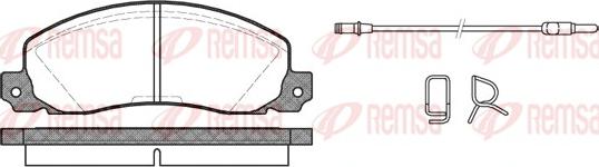 Remsa 0202.02 - Тормозные колодки, дисковые, комплект autosila-amz.com