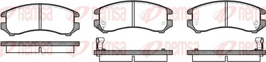 Remsa 0219.02 - Тормозные колодки, дисковые, комплект autosila-amz.com