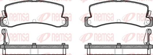 Remsa 0214.04 - Колодки тормозные дисковые задн Toyota Corolla/Carina 1.6-2.0D &16V 83> autosila-amz.com
