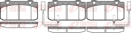 Remsa 0210.12 - Тормозные колодки, дисковые, комплект autosila-amz.com