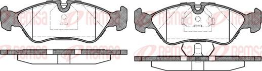 Remsa 0286.30 - Тормозные колодки, дисковые, комплект autosila-amz.com