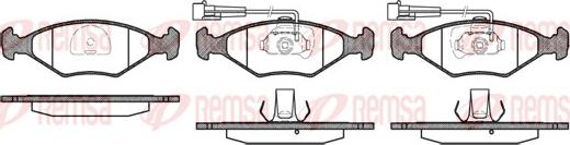 Remsa 0281.42 - Тормозные колодки, дисковые, комплект autosila-amz.com